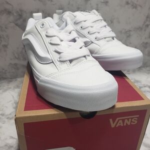 Vans All-White Canvas Sneakers